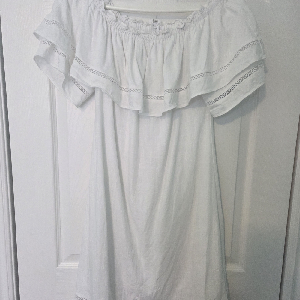 White Off The Shoulder Melanie Lyne Dress